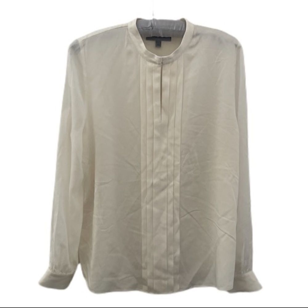 Classiques Entier Oversized Ivory Silk Blouse